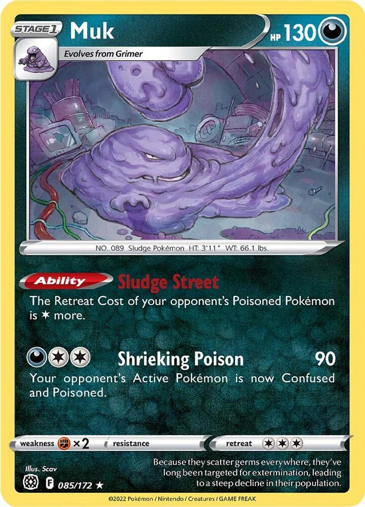 Pokemon Muk 85/172 Brilliant Stars