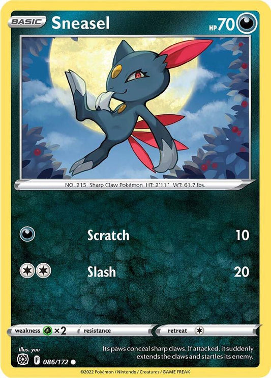 Pokemon Sneasel 86/172 Brilliant Stars