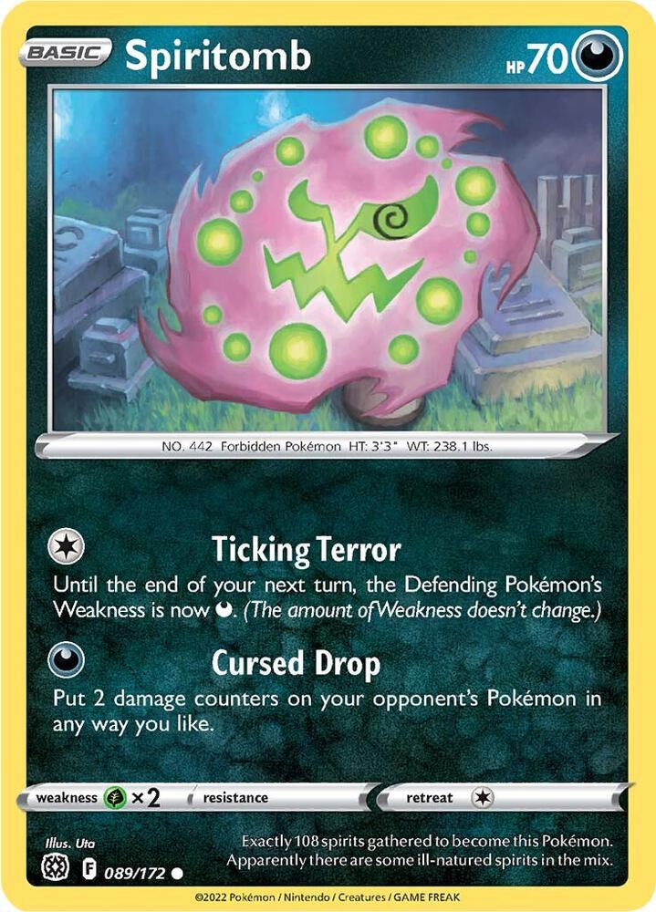 Pokemon Spiritomb 89/172 Brilliant Stars
