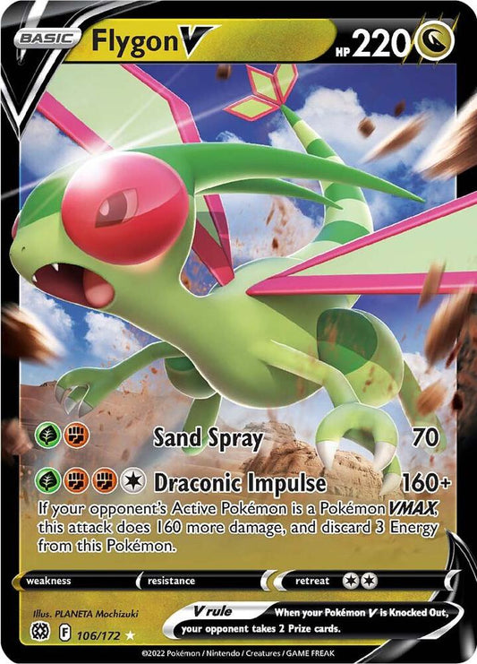 Pokemon Flygon V 106/172 Brilliant Stars
