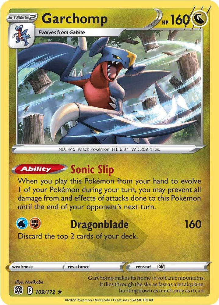 Pokemon Garchomp 109/172 Brilliant Stars