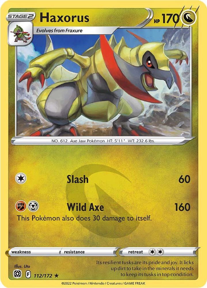 Pokemon Haxorus 112/172 Brilliant Stars