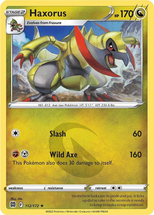 Pokemon Haxorus 112/172 Brilliant Stars