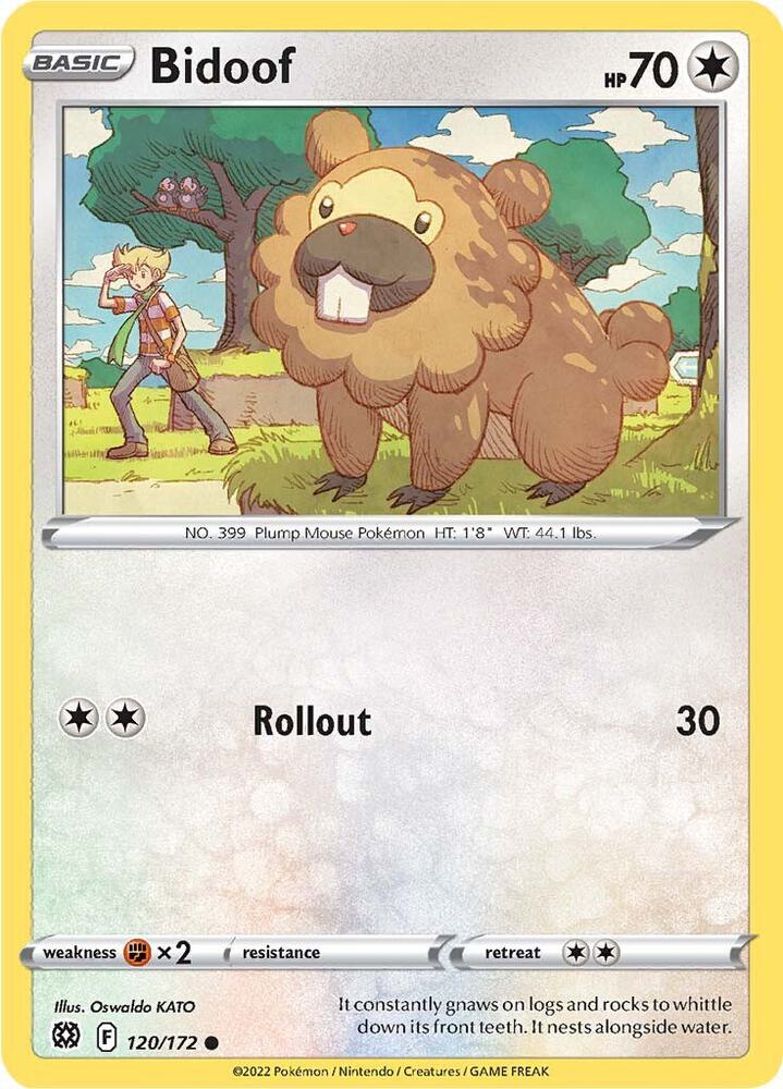 Pokemon Bidoof 120/172 Brilliant Stars
