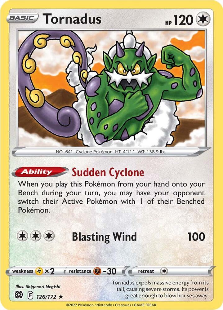 Pokemon Tornadus 126/172 Brilliant Stars