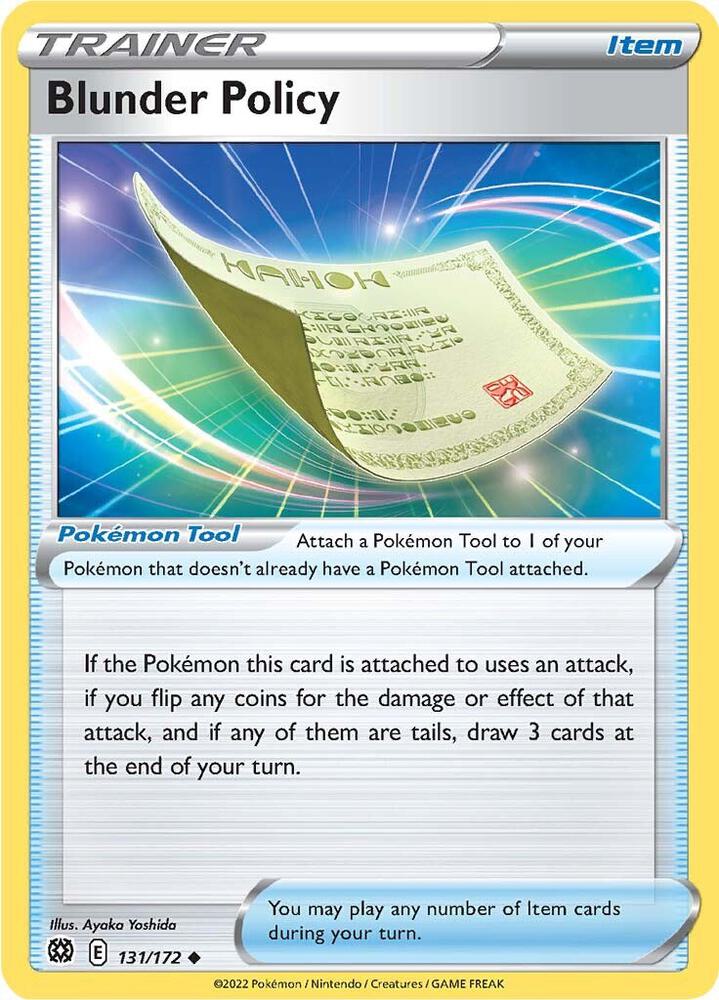 Pokemon Blunder Policy 131/172 Brilliant Stars