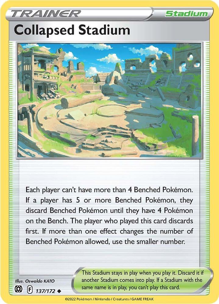 Pokemon Collapsed Stadium 137/172 Brilliant Stars