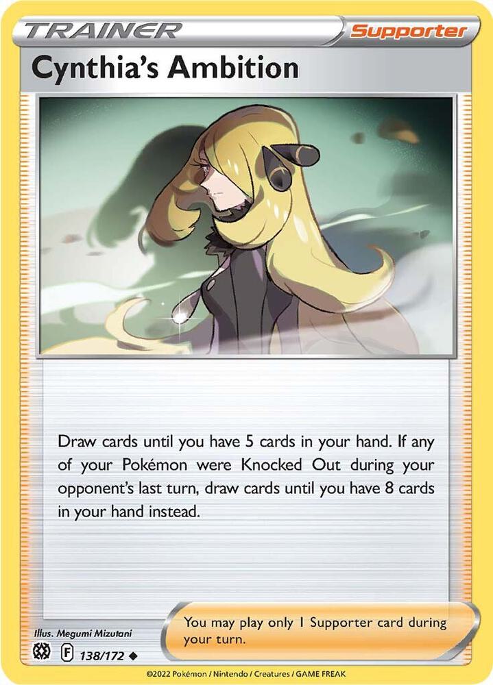 Pokemon Cynthia's Ambition 138/172 Brilliant Stars