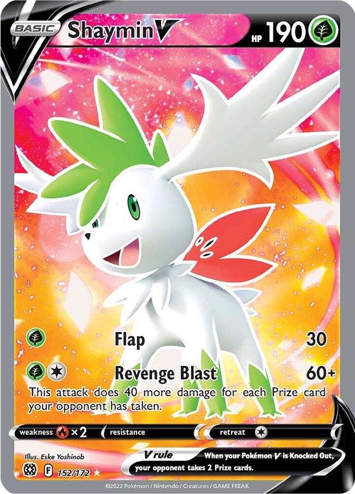 Pokemon Shaymin V 152/172 Brilliant Stars