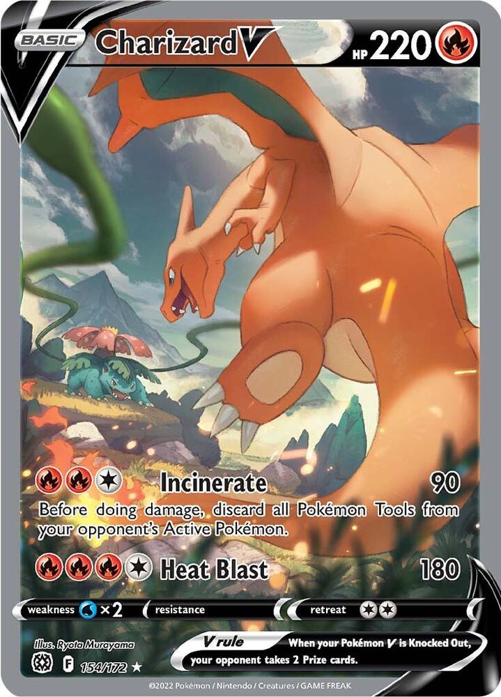 Pokemon Charizard V 154/172 Brilliant Stars