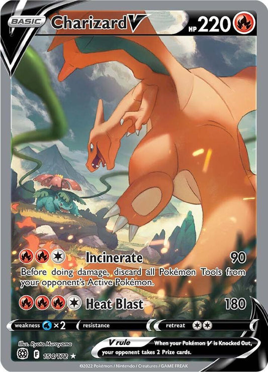 Pokemon Charizard V 154/172 Brilliant Stars