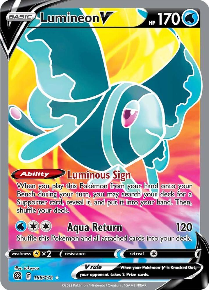 Pokemon Lumineon V 155/172 Brilliant Stars