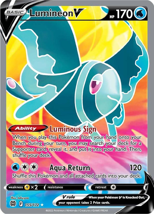 Pokemon Lumineon V 155/172 Brilliant Stars