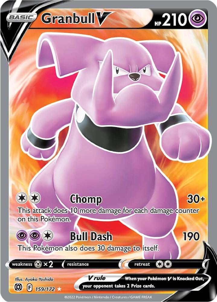 Pokemon Granbull V 159/172 Brilliant Stars