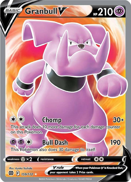 Pokemon Granbull V 159/172 Brilliant Stars