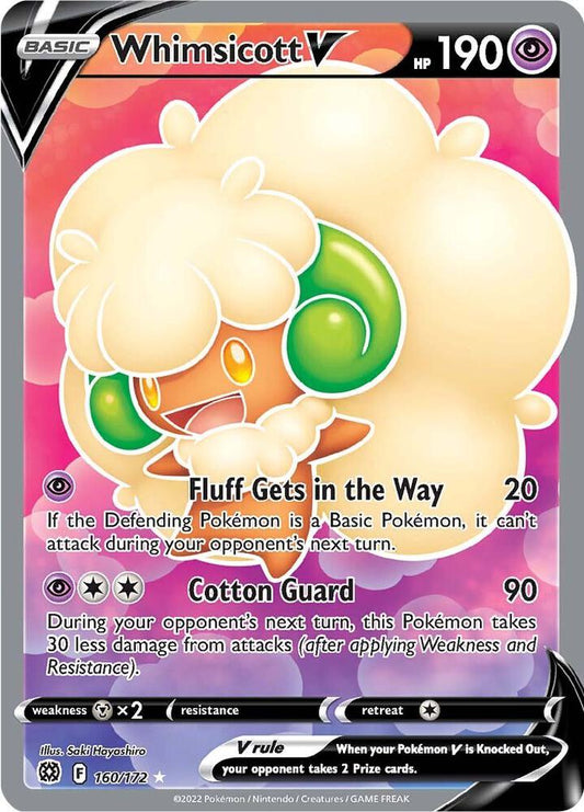 Pokemon Whimsicott V 160/172 Brilliant Stars