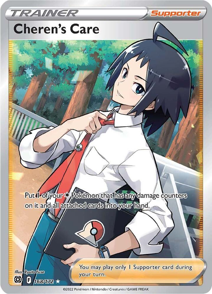 Pokemon Cheren's Care 168/172 Brilliant Stars