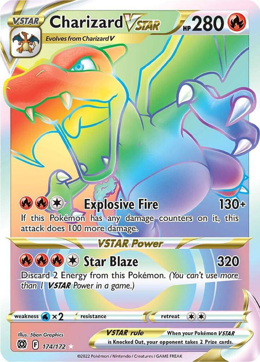 Pokemon Charizard VSTAR 174/172 Brilliant Stars