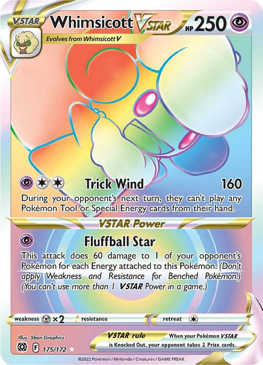 Pokemon Whimsicott VSTAR 175/172 Brilliant Stars