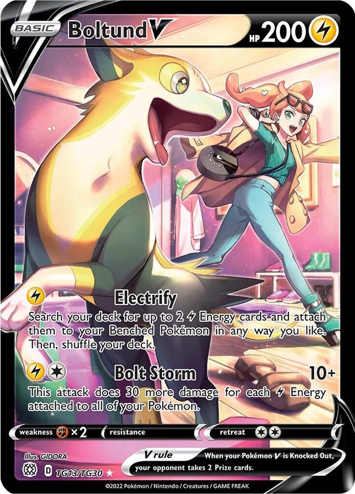 Pokemon Boltund V TG13/TG30 Brilliant Stars