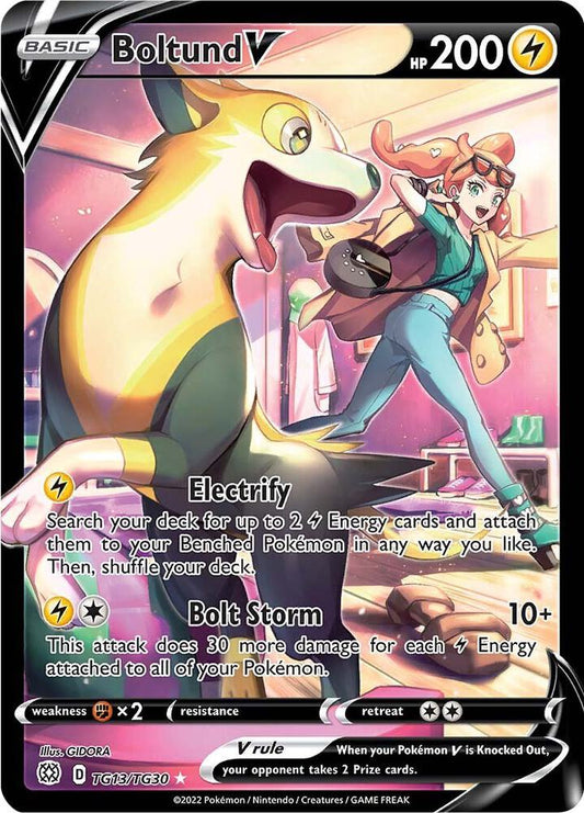 Pokemon Boltund V TG13/TG30 Brilliant Stars