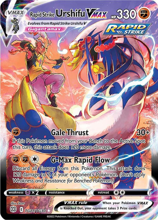 Pokemon Rapid Strike Urshifu VMAX TG21/TG30 Brilliant Stars
