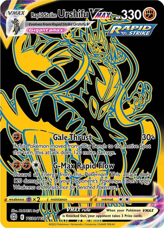 Pokemon Rapid Strike Urshifu VMAX TG30/TG30 Brilliant Stars