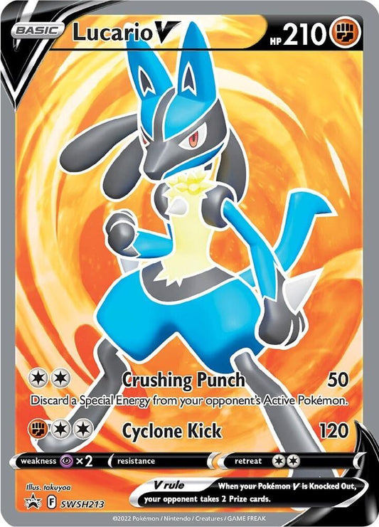 Pokemon Lucario V SWSH213 SWSH Black Star Promos