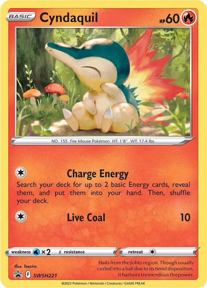 Pokemon Cyndaquil SWSH221 SWSH Black Star Promos