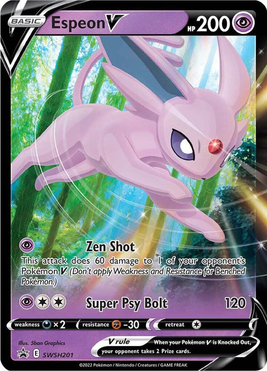 Pokemon Espeon V SWSH201 SWSH Black Star Promos