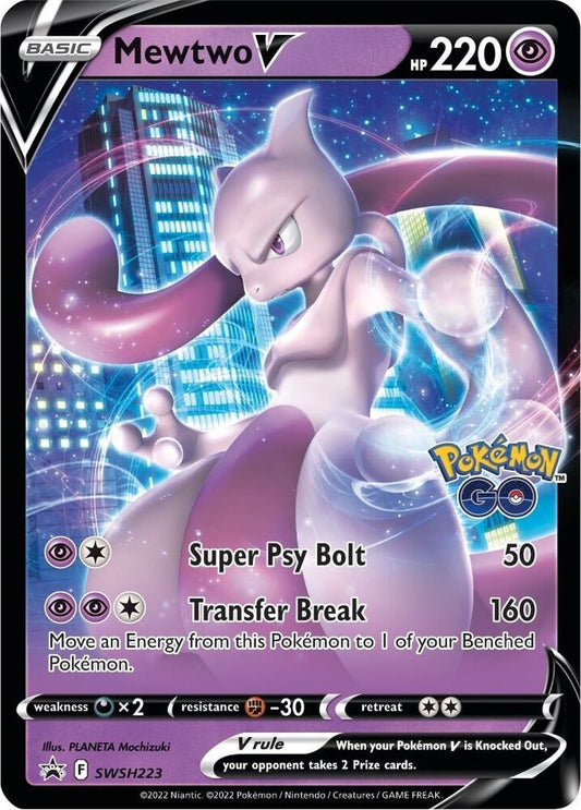 Pokemon Mewtwo V SWSH223 SWSH Black Star Promos