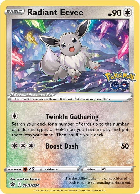 Pokemon Radiant Eevee SWSH230 SWSH Black Star Promos