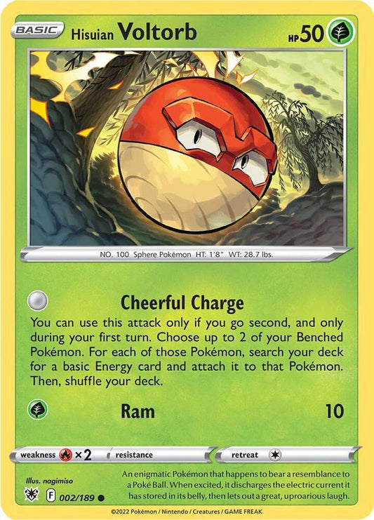 Pokemon Hisuian Voltorb 2/189 Astral Radiance