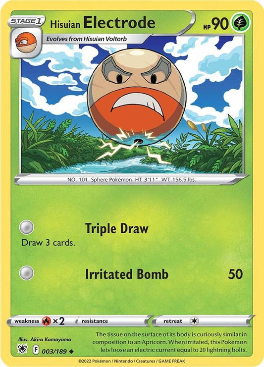 Pokemon Hisuian Electrode 3/189 Astral Radiance