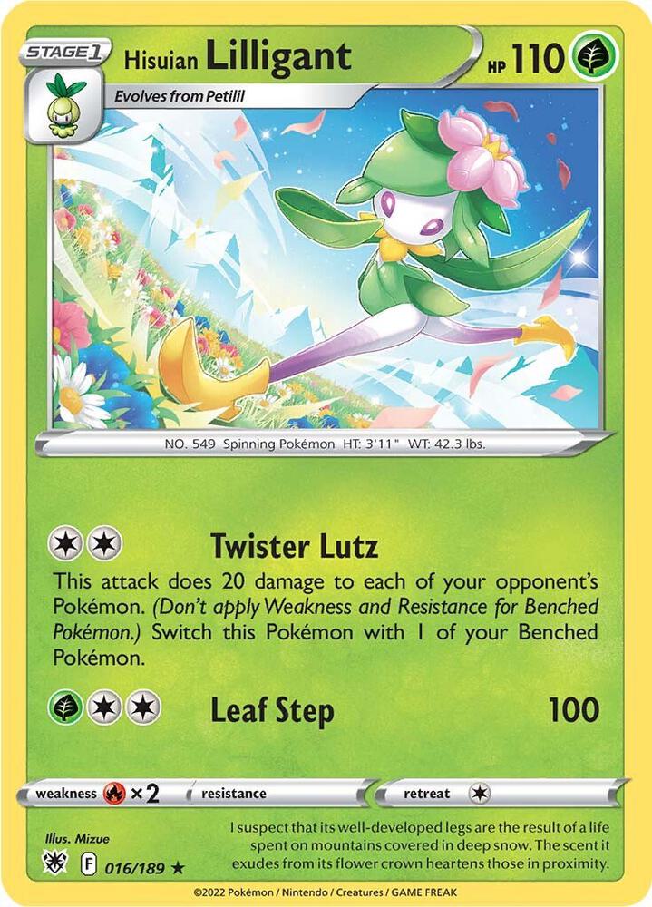 Pokemon Hisuian Lilligant 16/189 Astral Radiance