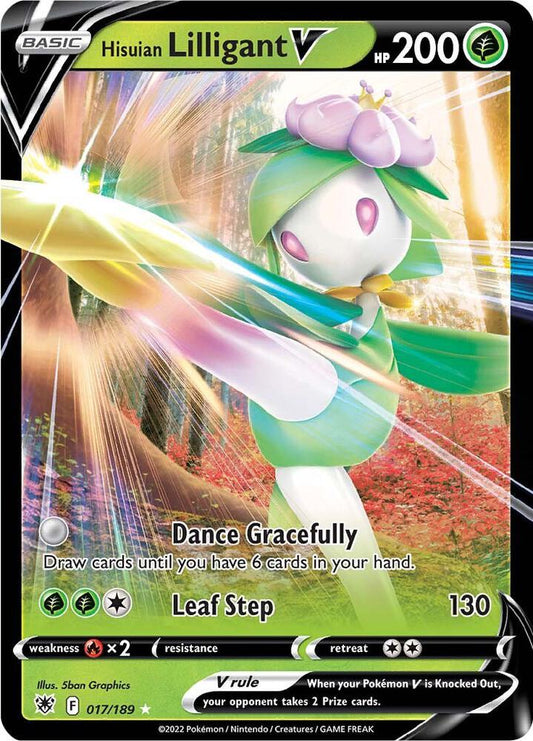 Pokemon Hisuian Lilligant V 17/189 Astral Radiance