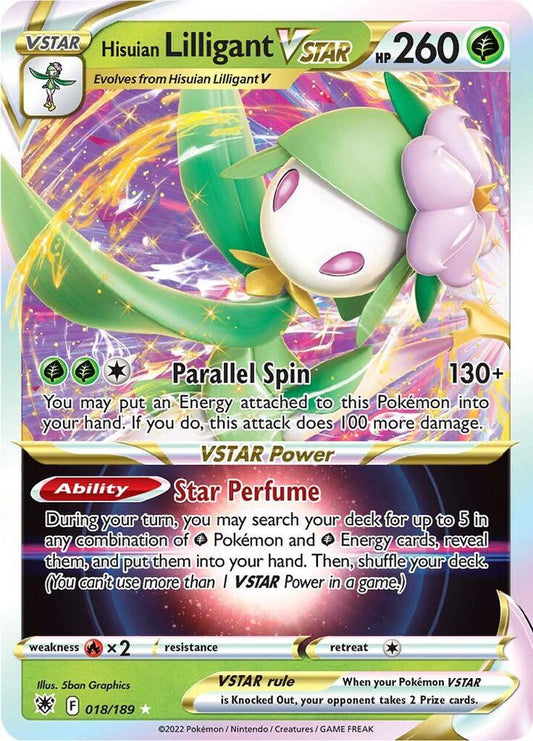 Pokemon Hisuian Lilligant VSTAR 18/189 Astral Radiance