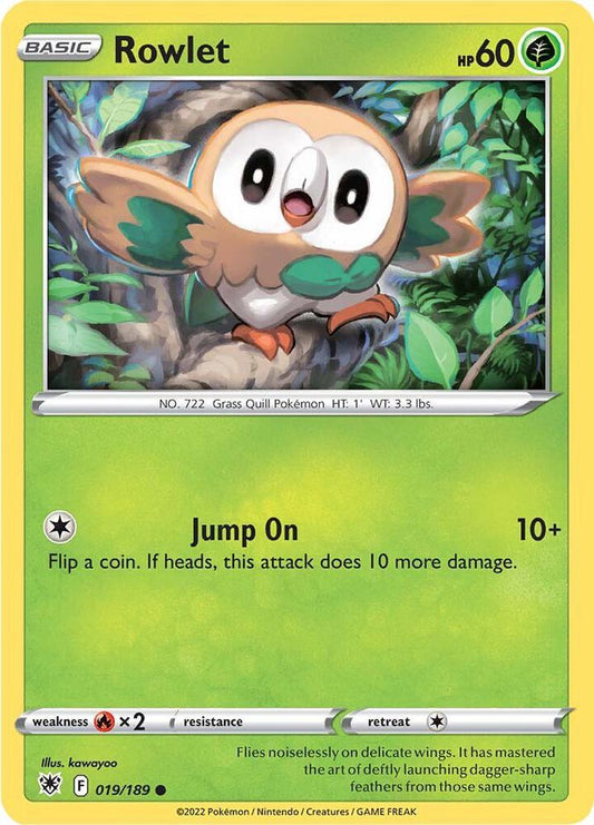 Pokemon Rowlet 19/189 Astral Radiance
