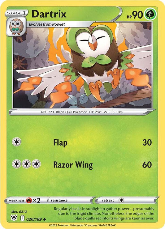 Pokemon Dartrix 20/189 Astral Radiance