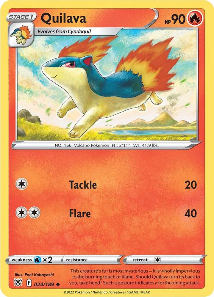 Pokemon Quilava 24/189 Astral Radiance