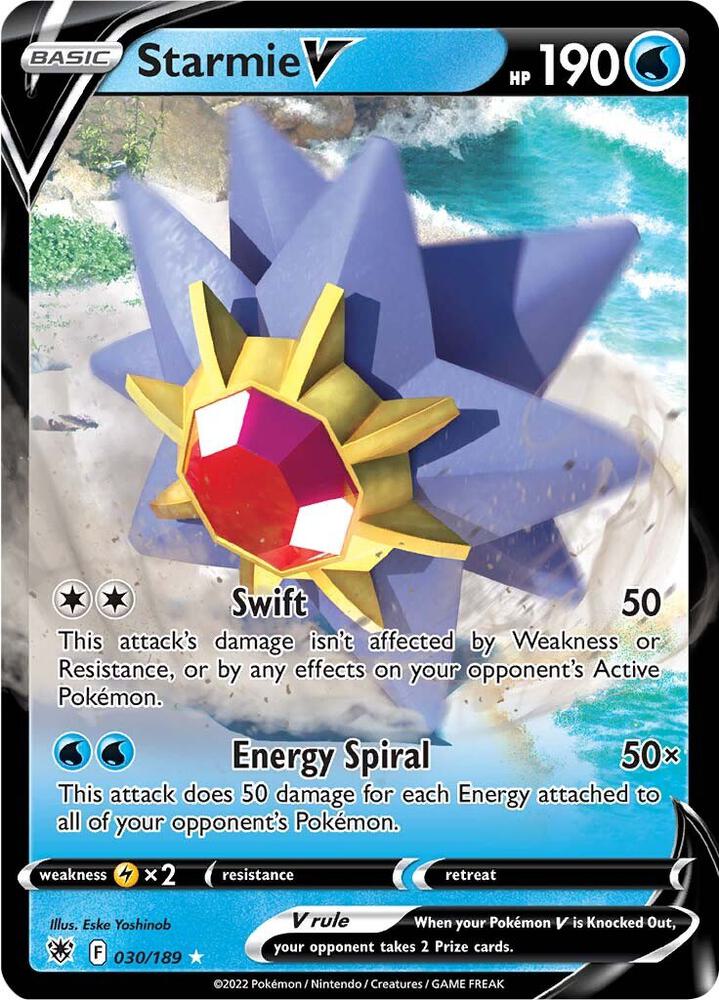 Pokemon Starmie V 30/189 Astral Radiance
