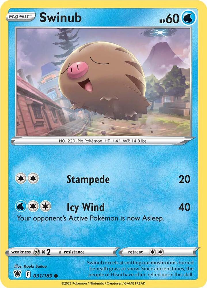 Pokemon Swinub 31/189 Astral Radiance