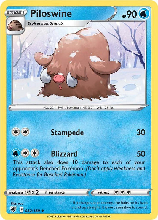 Pokemon Piloswine 32/189 Astral Radiance