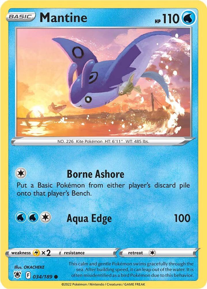 Pokemon Mantine 34/189 Astral Radiance