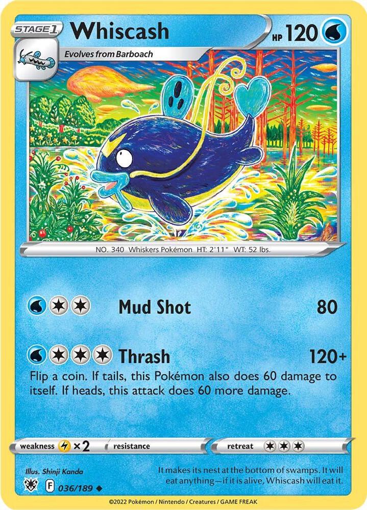 Pokemon Whiscash 36/189 Astral Radiance