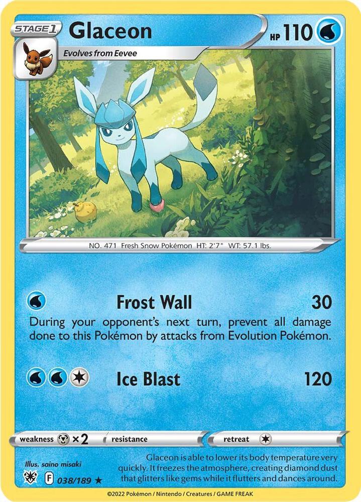 Pokemon Glaceon 38/189 Astral Radiance