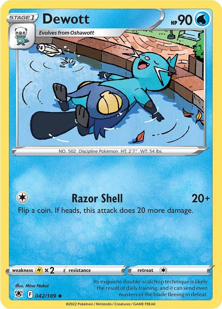 Pokemon Dewott 42/189 Astral Radiance
