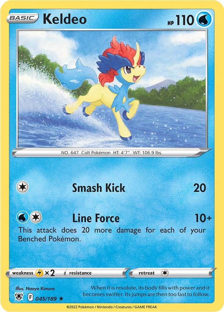 Pokemon Keldeo 45/189 Astral Radiance