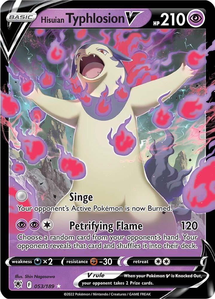 Pokemon Hisuian Typhlosion V 53/189 Astral Radiance