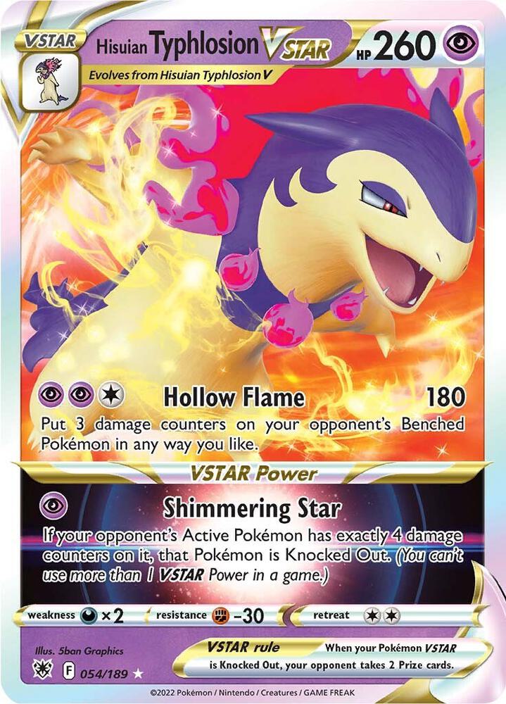 Pokemon Hisuian Typhlosion VSTAR 54/189 Astral Radiance